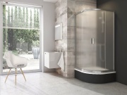 Ravak BLCP4 Sabina 80x80, satin+transparent