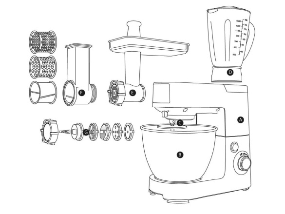 G21 Kuchyňský robot  Promesso Brown