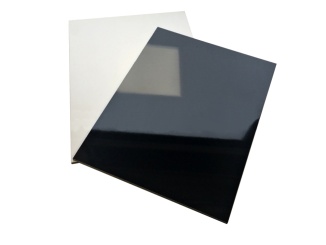 Plné desky Exolon –  Exolon Bond 3 mm, biela / čierna, 3050 x 2000 mm, dig. potisk / matná, 0,3 mm