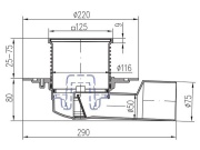 Vpusť Chuděj PVBU 50/75 (univerzální)
