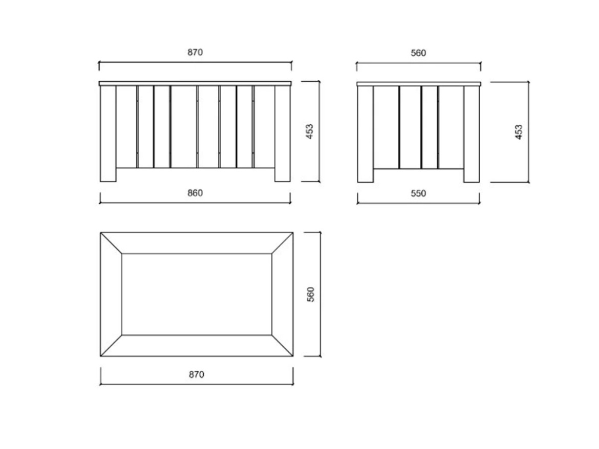Samozavlažovací kvetináč obdĺžnik Česká Manufaktura