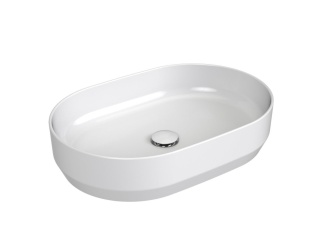 Koupelna a WC –  Ravak Umyvadlo Zeta Slim 55, bez otvoru pro baterii, bez přepadu, bílá