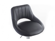 G21 Barová židle  Aletra koženková, prošívaná black