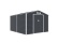 Plechový zahradní domek G21 GAH 884 - 277 x 319 cm, antracitový