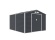 Plechový zahradní domek G21 GAH 884 - 277 x 319 cm, antracitový