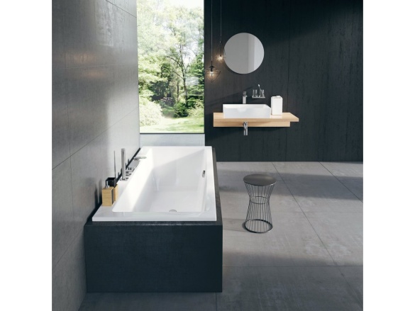 Ravak CR 025.00CR Vaňová 4-otvorová batéria so sprchovým setom, vodopád, chróm