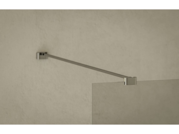 Ravak Walk-In Air Wall 100, čierna+transparent