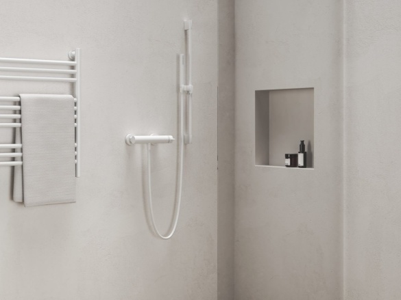 Ravak ES 032.20BLM Sprchová nástěnná baterie bez sprchového setu, černá matná