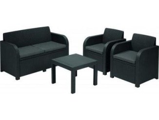 Zahradní nábytek –  Allibert Zahradní set  Georgia - antracit