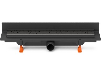 Technická sanita –  Chuděj LZB 40 Black (ke stěně) 350 mm, Drops, K3