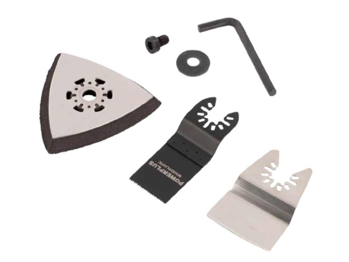 Súprava aku vŕtačky a oscilačné brúsky Powerplus POWXBBOX10