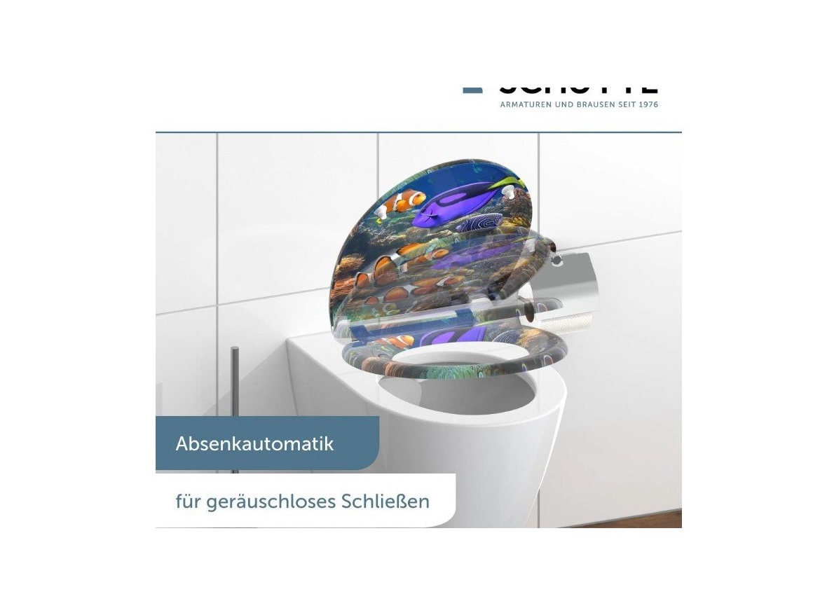 WC sedátka, záchodová prkna Schütte SEA LIFE | Duroplast, Soft Close