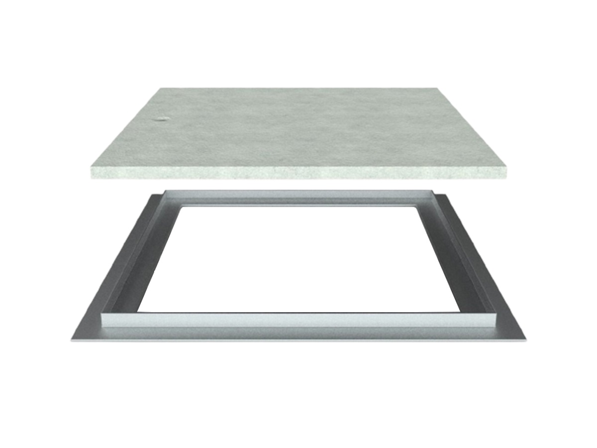 ECO DECK Šachtový poklop 30 x s rámem a okem pro otevření Scobax Poklop E-Deck 8