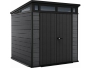 Plastový zahradní domek Keter Cortina 7x7 grafitový, s podlahou