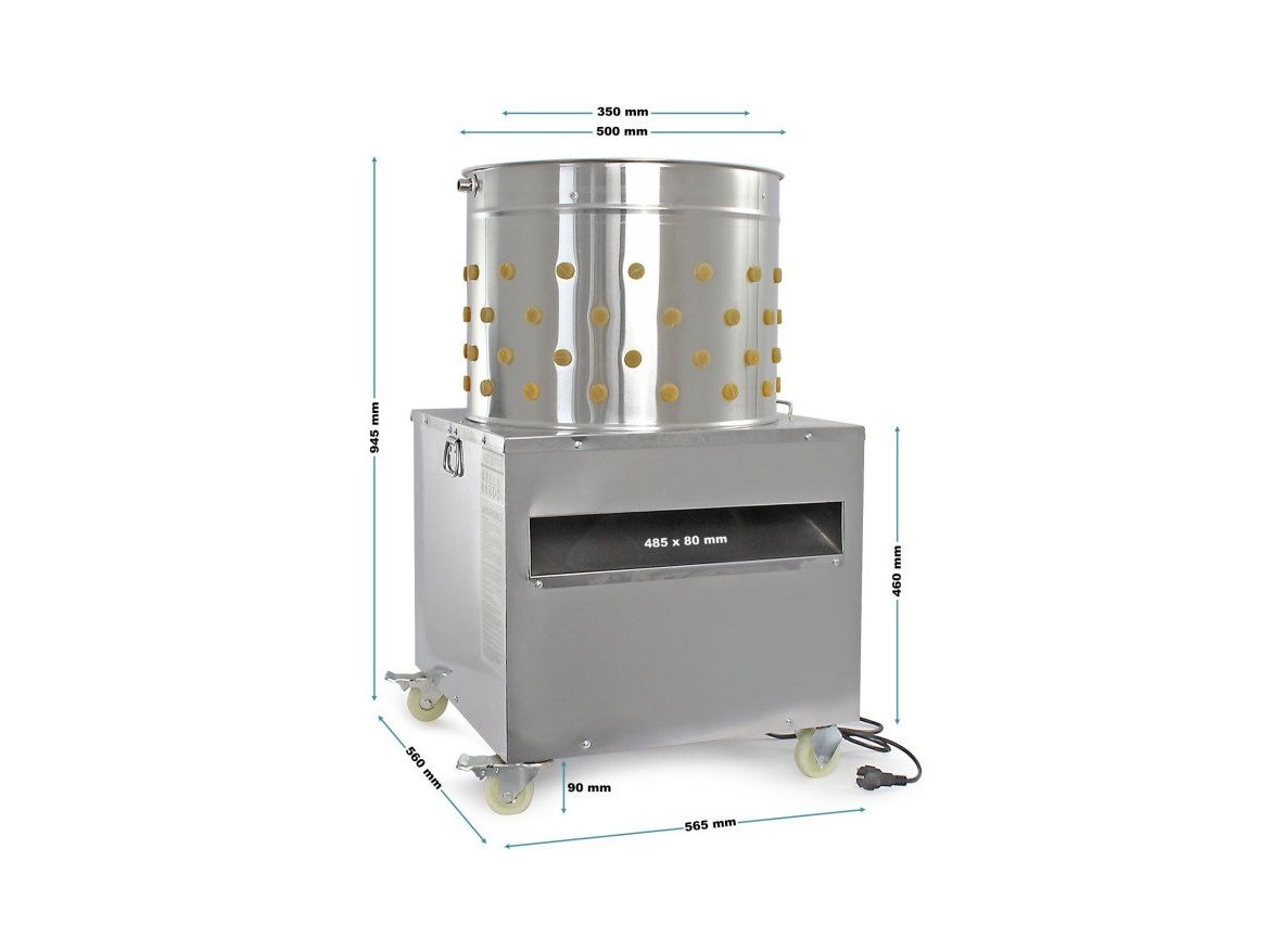 Scobax Bubnová škubačka na drůbež - 50 cm - 1500 W