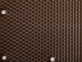 Balkónová zástena s kovovými okami Scobax Balcony eyelet