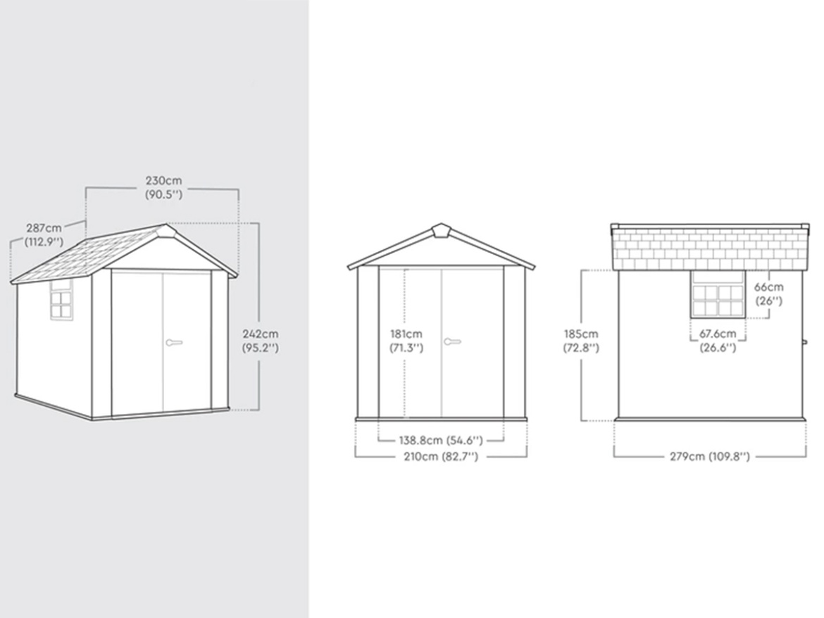 Plastový zahradní domek Keter Oakland