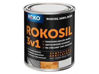 Barvy a laky – Rokosil 3v1 1999M černá mat 0,6 l