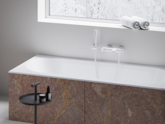 Baterie – Ravak EL 022.20GB Vanová nástěnná baterie bez sprchového setu, Graphite Brushed