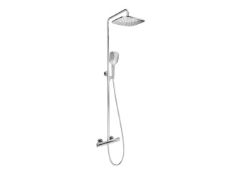 Baterie – Ravak TE 093.01CR Sprchový sloup s termostatickou baterií, posuvný, se sprchovým setem, chrom