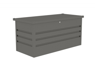 Bazény – G21 Zahradní box Denver 400 L, metalický šedý plechový