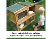 Scobax Dřevěná králíkárna VIMPERK, 1060x530x910 mm