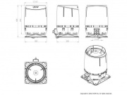 Vilpe Střešní ventilátor ECO 110S Flow + montážní deska 300x300 mm