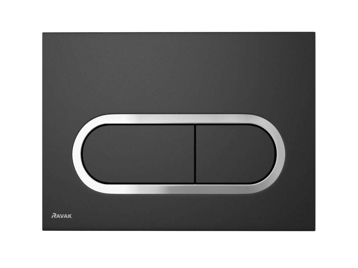 Ravak WC tlačidlo Chrome, biela