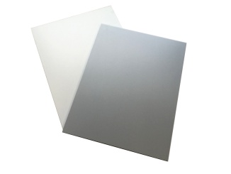 Full boards Exolon –  Exolon Bond 3 mm, bílá / stříbrná, 3050 x 2000 mm, dig. potisk / matná, 0,30 mm