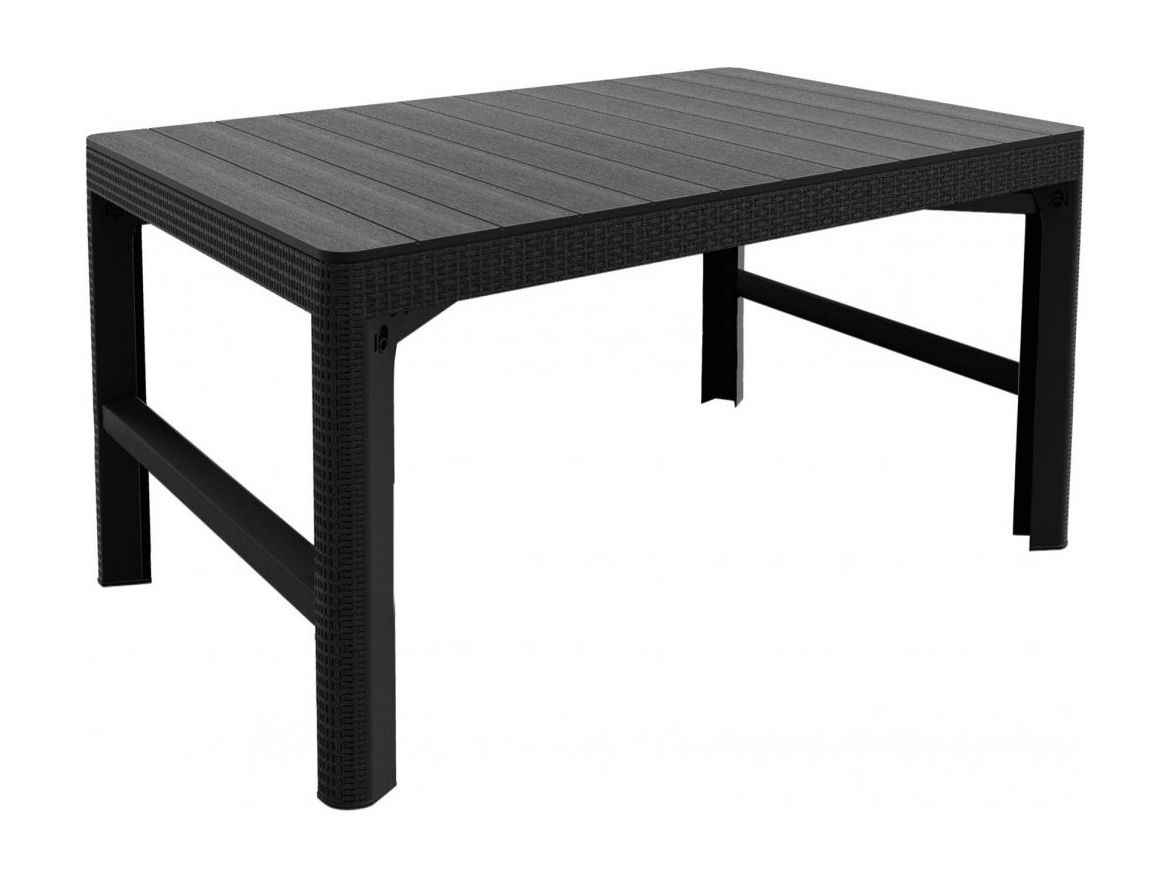 Keter Zahradní stůl Keter Lyon - 116 x 71 x 40 – 65 cm - grafitový