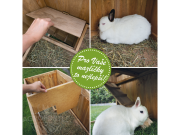 Scobax Dřevěná králíkárna VIMPERK, 1060x530x910 mm