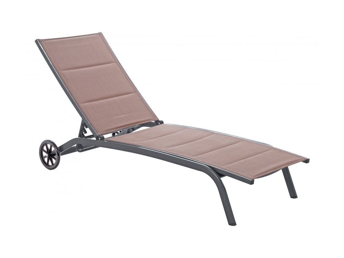 Home & Garden Zahradní lehátko Ibiza Alu Taupe / Grey
