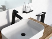 Ravak TD F 015.00CR Umyvadlová stojánková baterie 334 mm bez výpusti, chrom