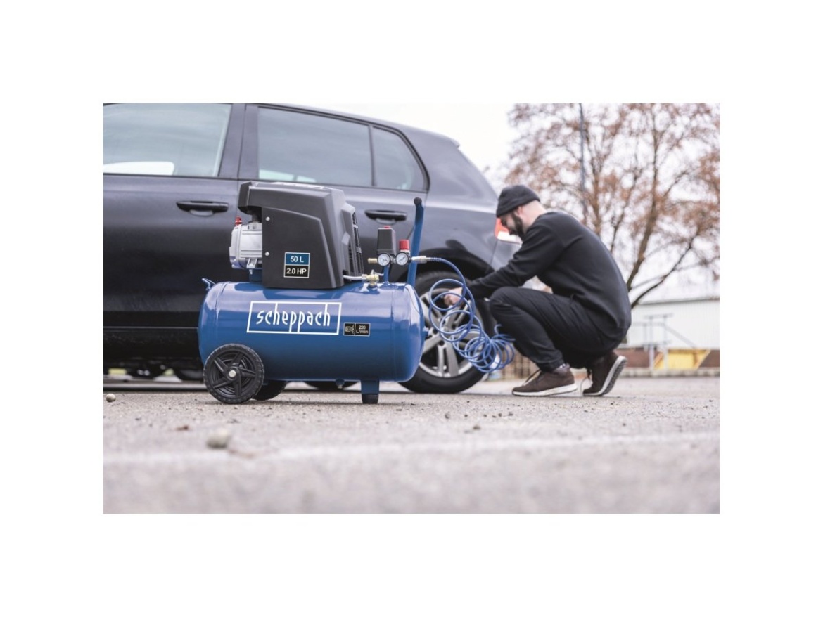 Olejový kompresor 50 l Scheppach HC 65