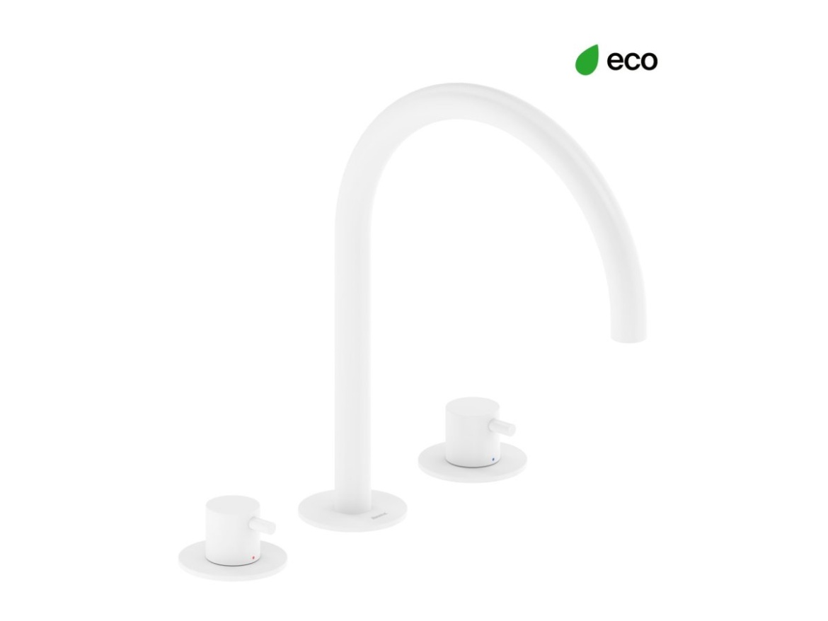 Ravak ES 018.60GLB Umyvadlová stojánková 3-otvorová baterie 270 mm bez výpusti, zlato kartáčované