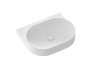 Ravak Umyvadlo Yard 60, bez otvoru pro baterii, bez přepadu, Smoke Grey