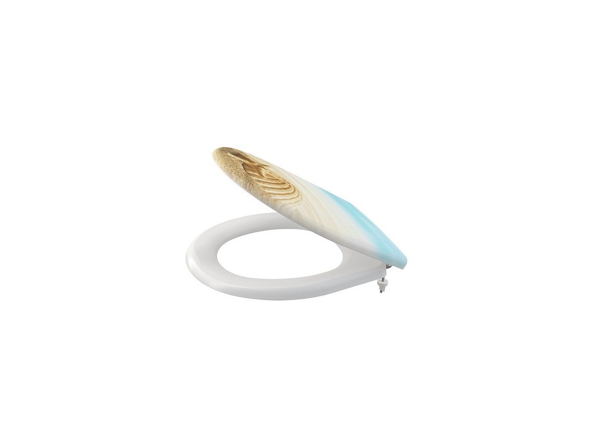 Alcadrain WC sedátko s poklopem, Soft-Close, bílé s motivem, Aladrain A604 SHELL
