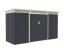 Nejprodávanější zahradní domky –  G21 GRAH 483 - 340 x 142 cm, antracitový