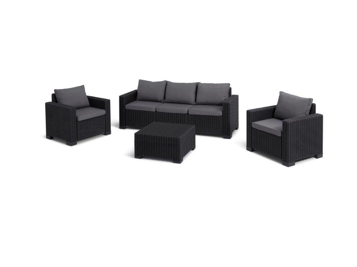 Keter Zahradní set  California 3+2+1 grafitový