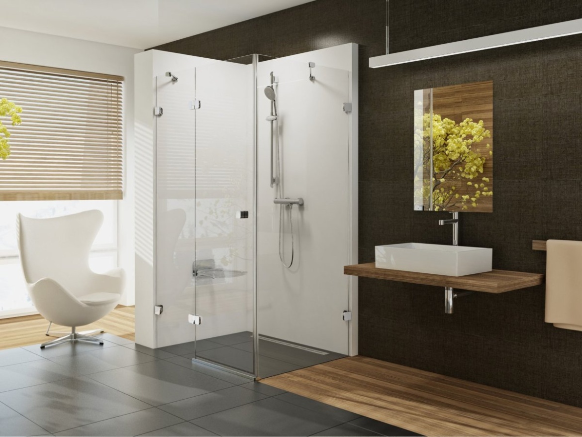 Ravak BSDPS 110x80 L, chrom+transparent