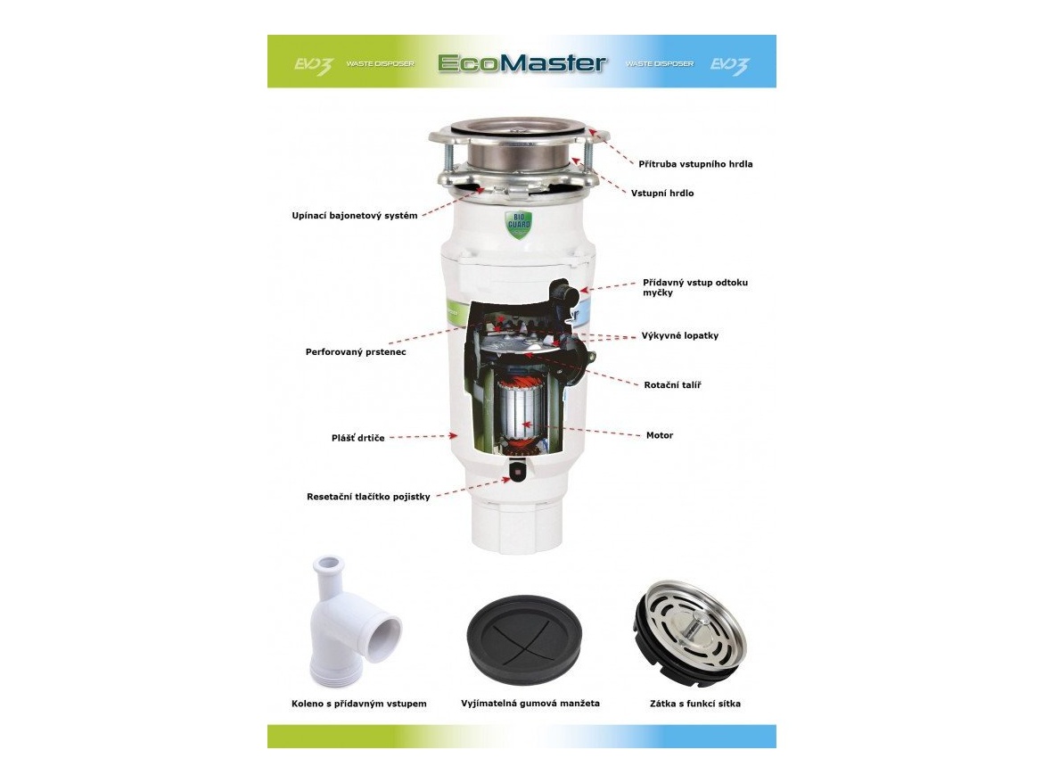 Drtiče odpadu EcoMaster ECONOMY EVO3