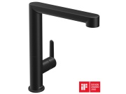 Ravak PU 016.20BLM Umývadlová batéria 269 mm s otočným ramienkom, bez odtokovej armatúry, čierna matná