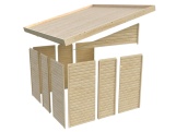 Drevený domček Karibu Wandlitz Plus