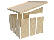 Drevený domček Karibu Wandlitz Plus