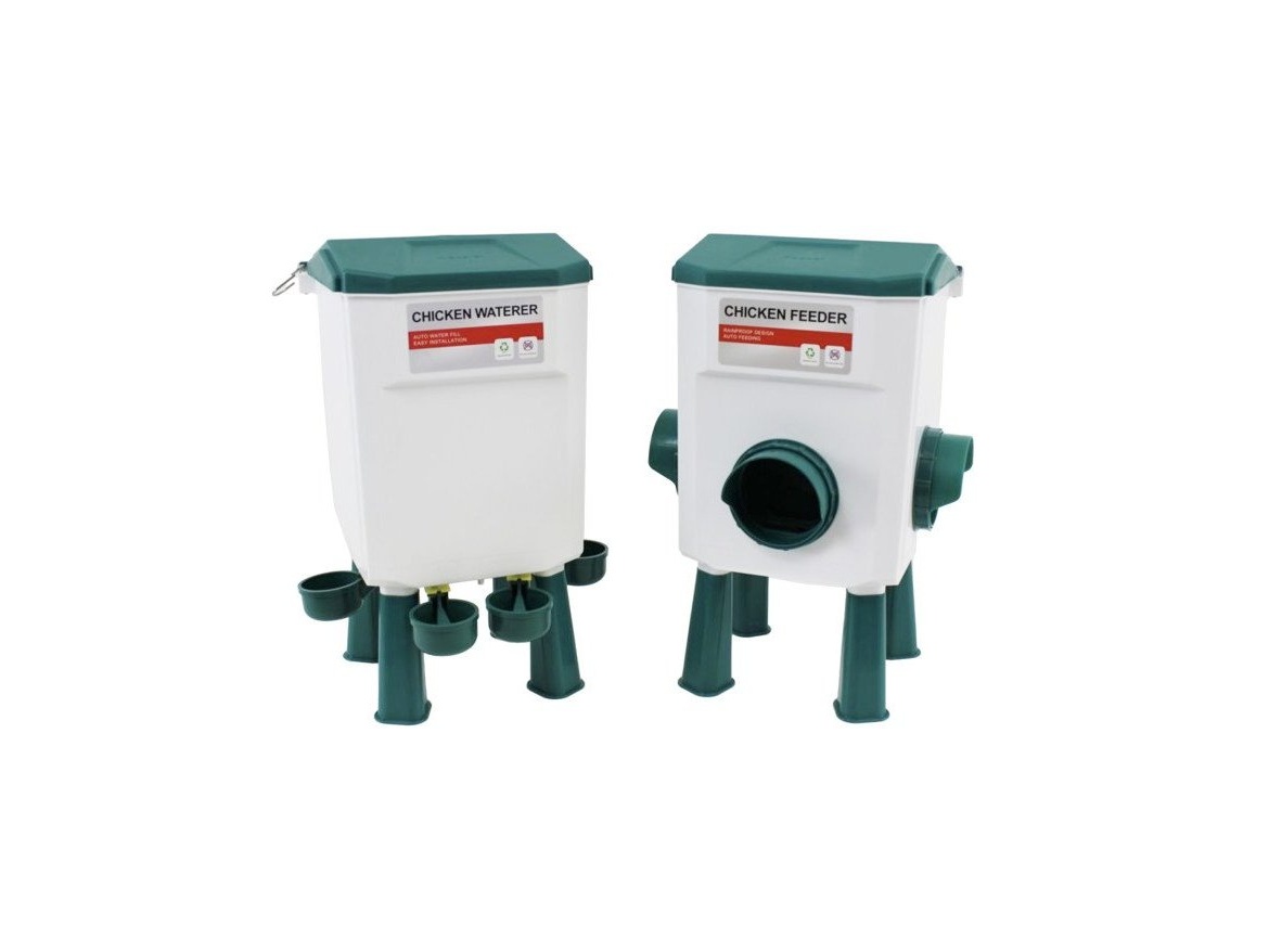 Scobax Set automatické krmítko 7.5 kg + napáječka 11.5 l