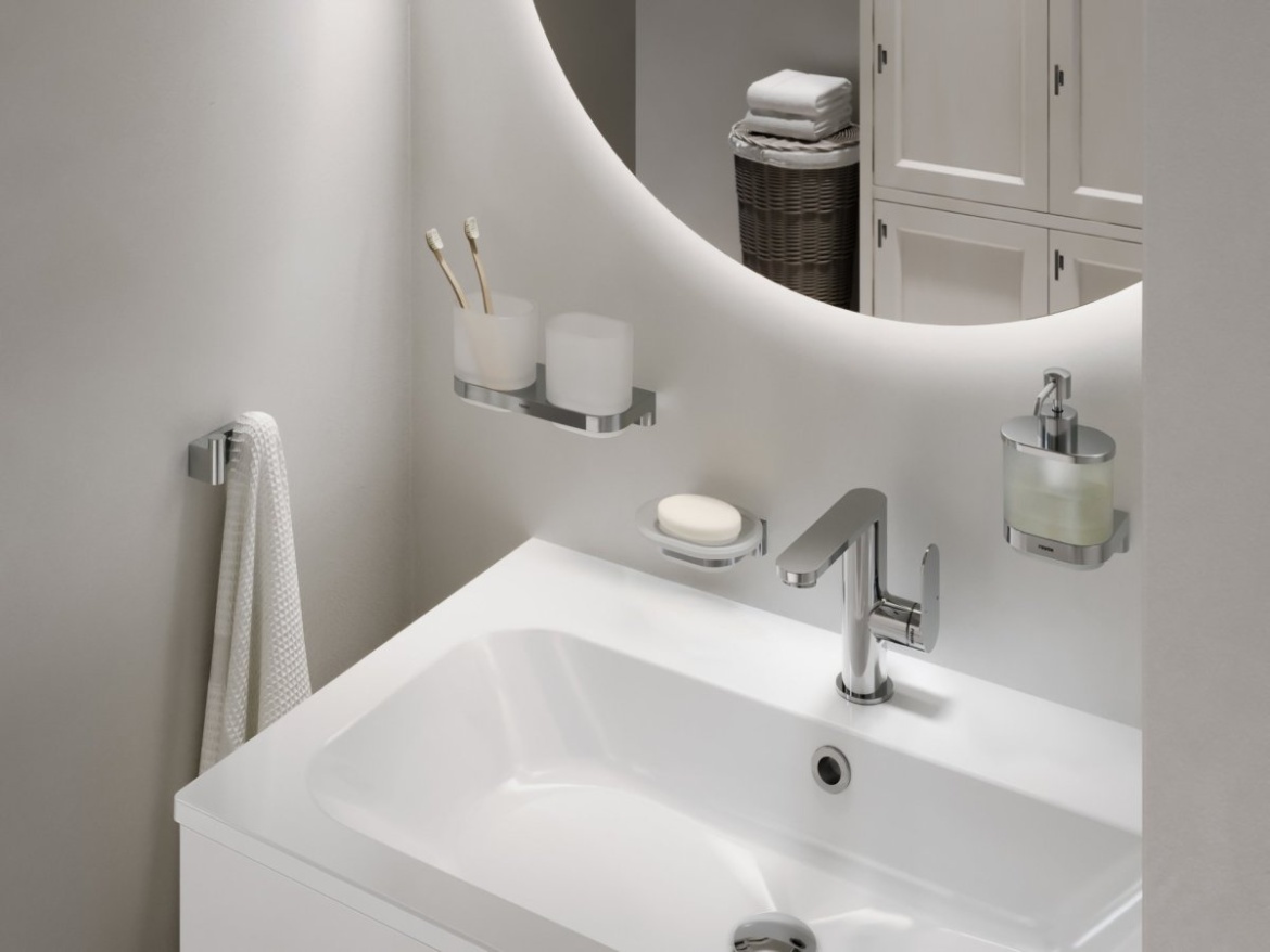 Ravak CR II 231.00CR Držák s dávkovačem mýdla, chrom