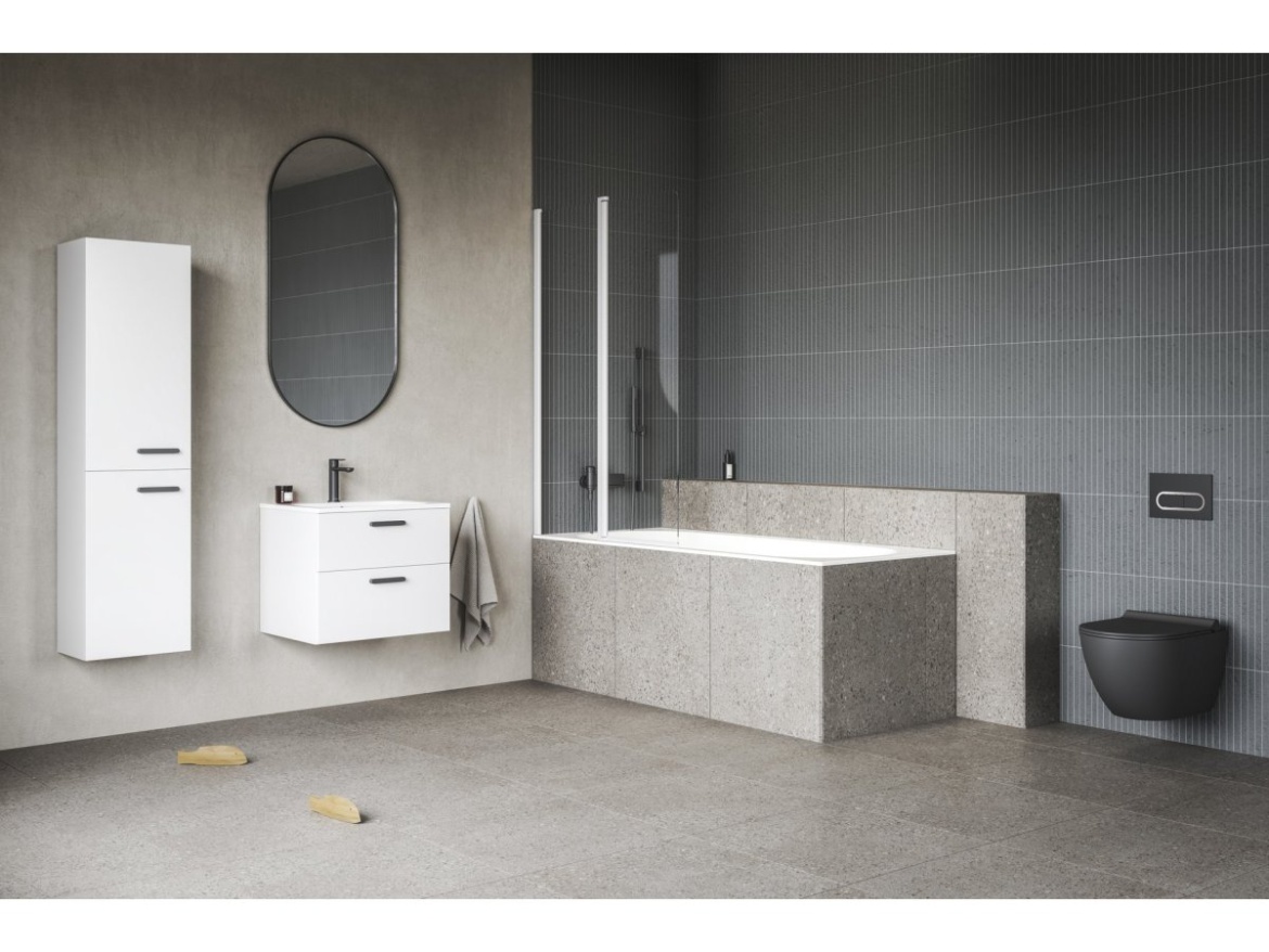 Ravak WC Uni Chrome RimOff, závesné, biela