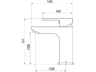 Csaptelepek –  Novaservis Umyvadlová baterie Nobless Edge, chrom, stojánková, s výpustí,  36001,0