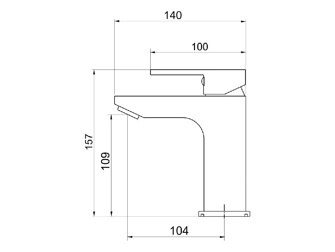 Novaservis Umyvadlová baterie Nobless Edge, chrom, stojánková, s výpustí,  36001,0