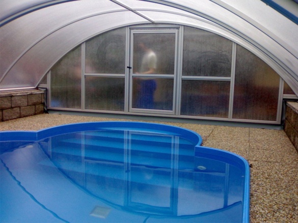 Bazénová doska PP-C Röchling světle modrá s UV stabilizací